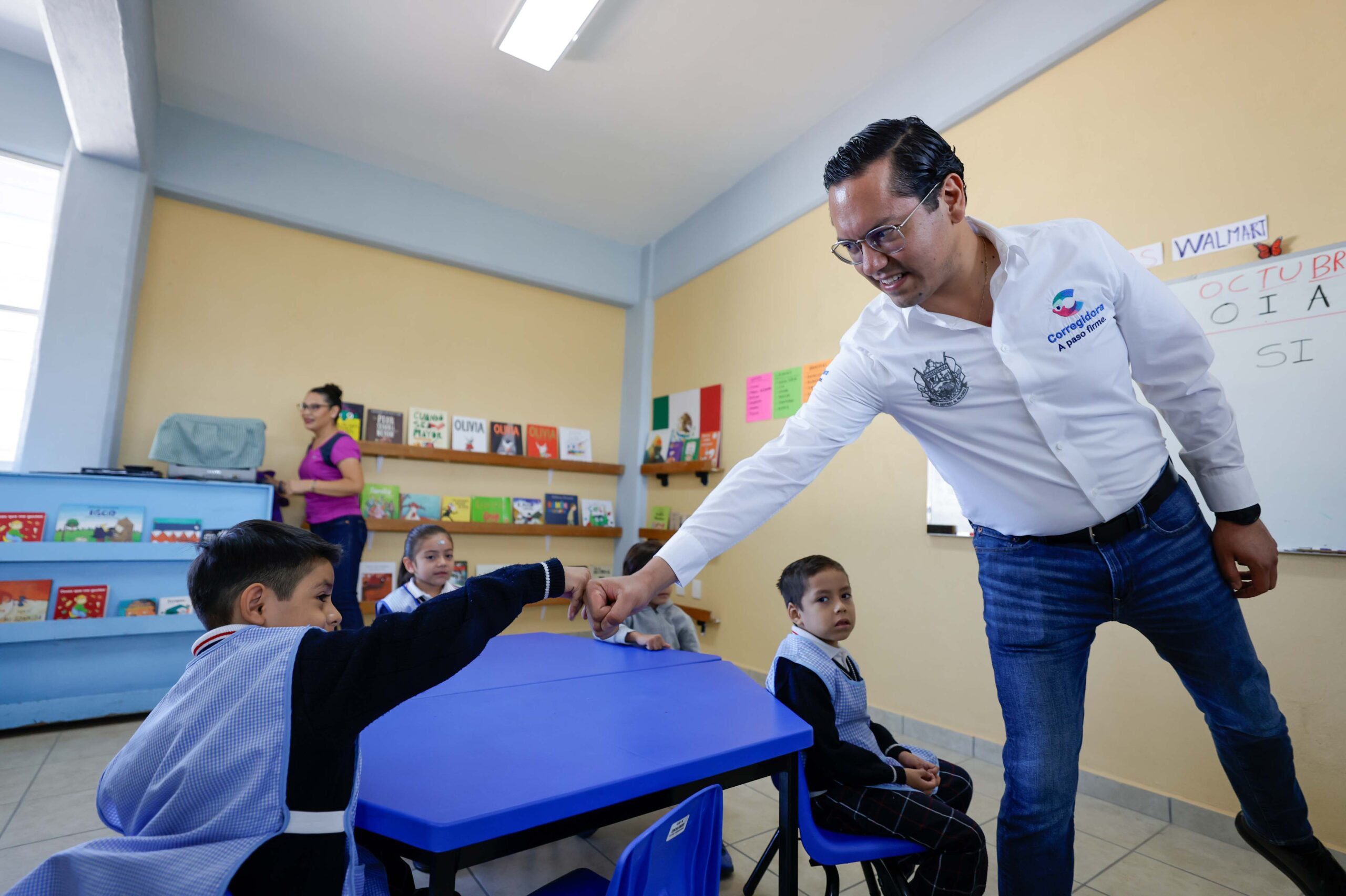 Entrega Mauricio Kuri nuevo edificio en preescolar de Corregidora