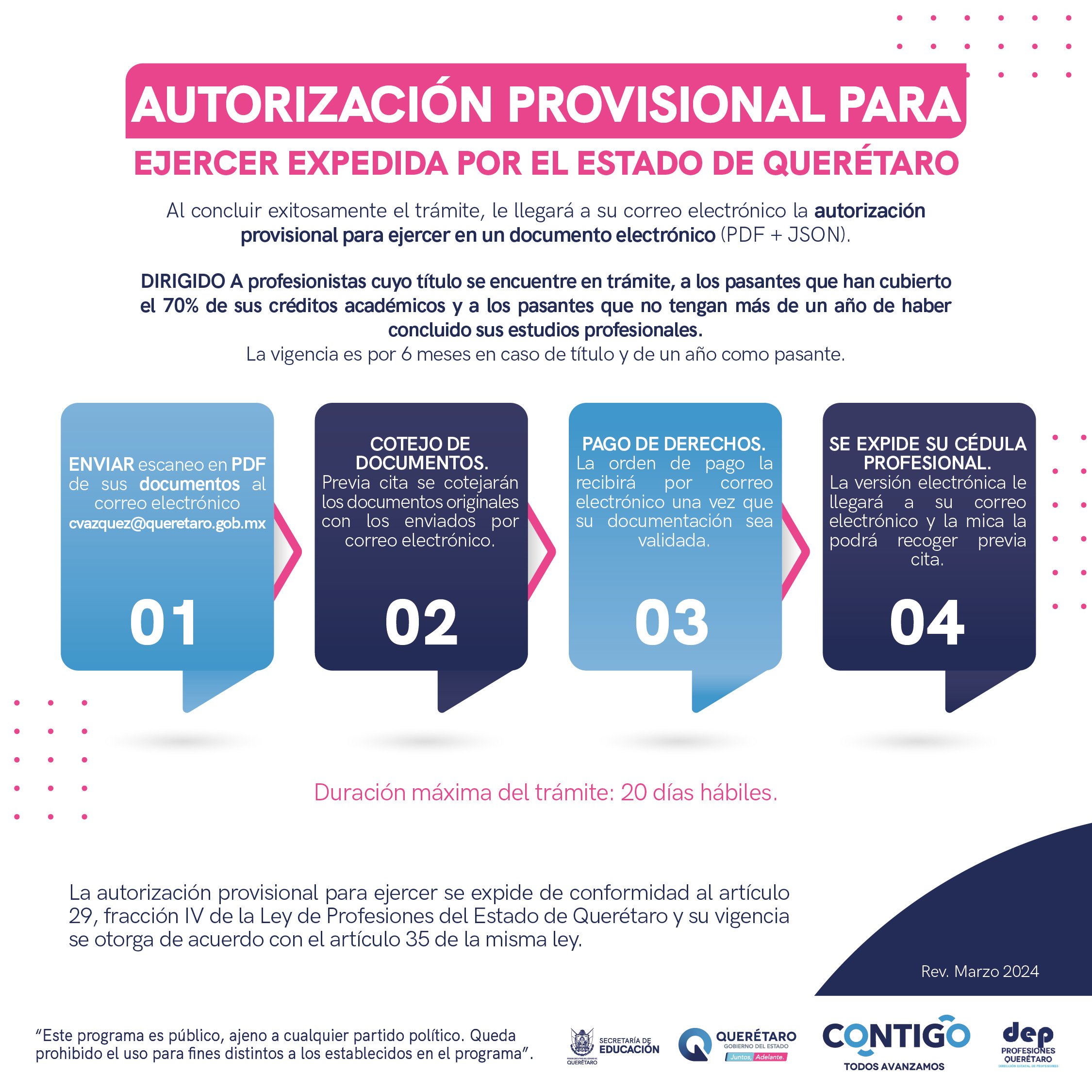 Expide SEDEQ seis mil cédulas profesionales