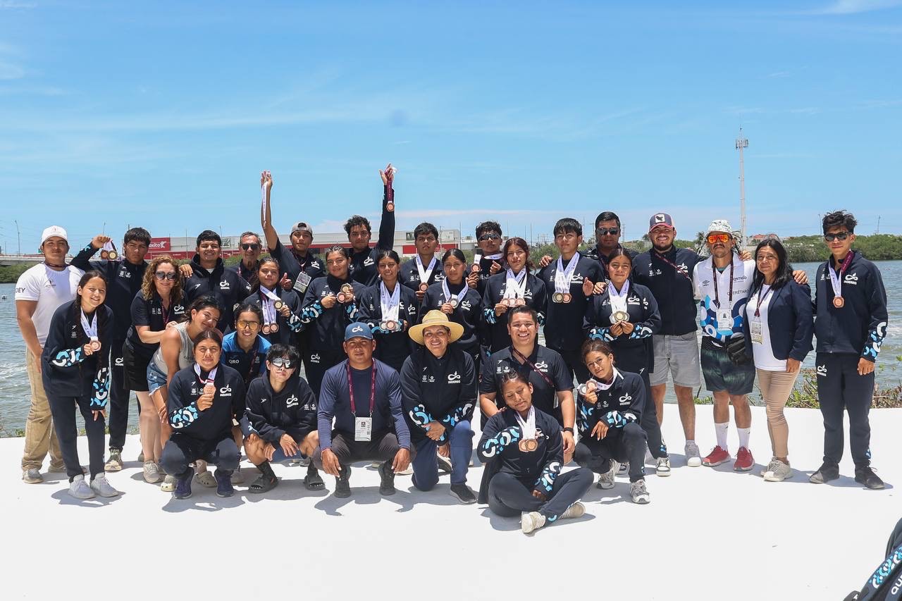 Ganan jalpenses 23 medallas en canotaje dentro de la Olimpiada Nacional