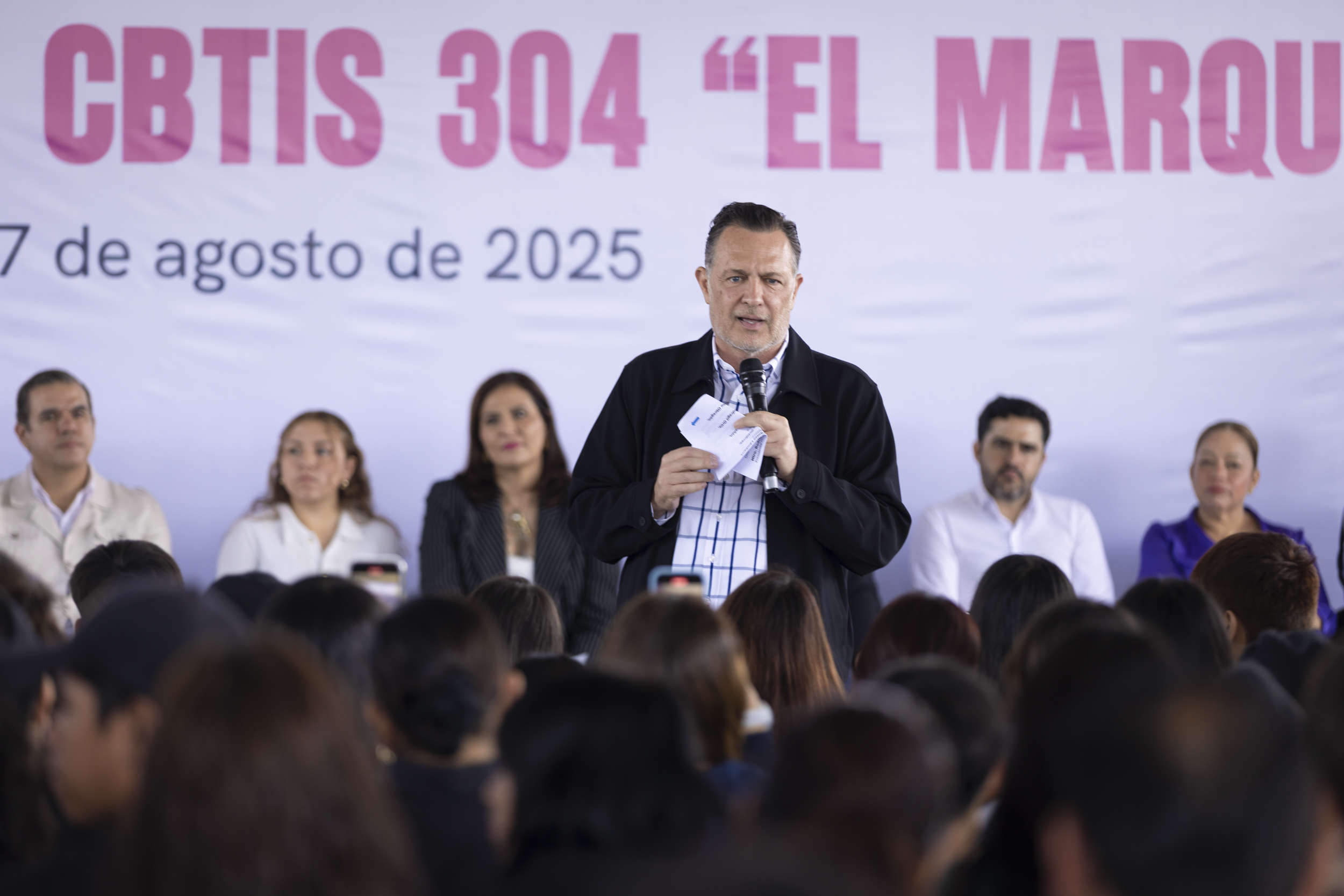 Fortalecen Gobernador y Secretario de Educación federal infraestructura con el inicio de construcción del CBTIS 304