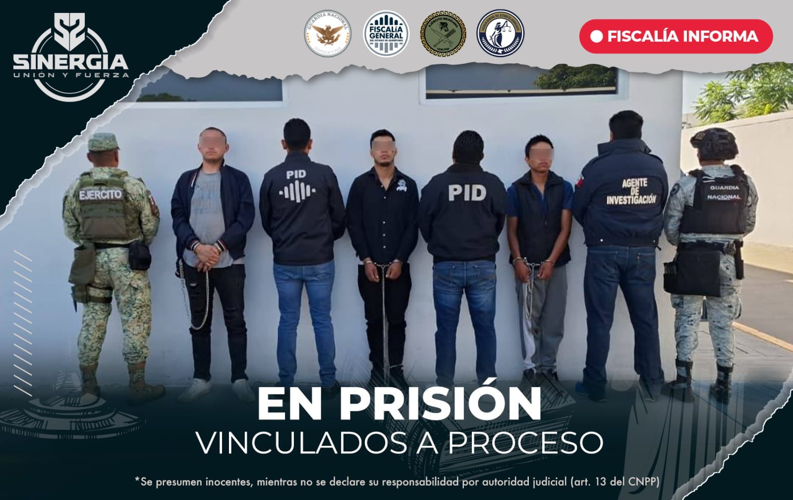 Vinculan a proceso a tres detenidos en Irapuato; investigan su relación con homicidio de policía en Corregidora