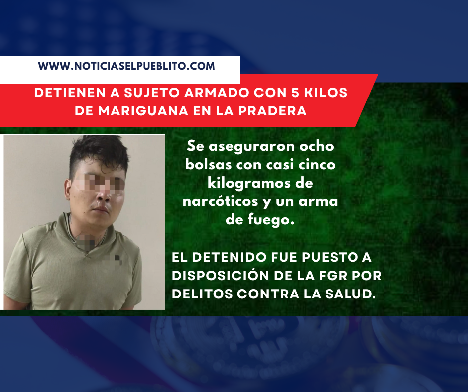 SSPM de El Marqués detiene a masculino con narcóticos y arma de fuego en La Pradera