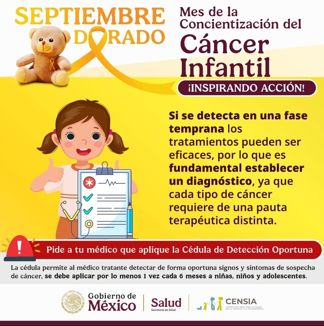Se une SESA al Mes de Concientización del Cáncer Infantil
