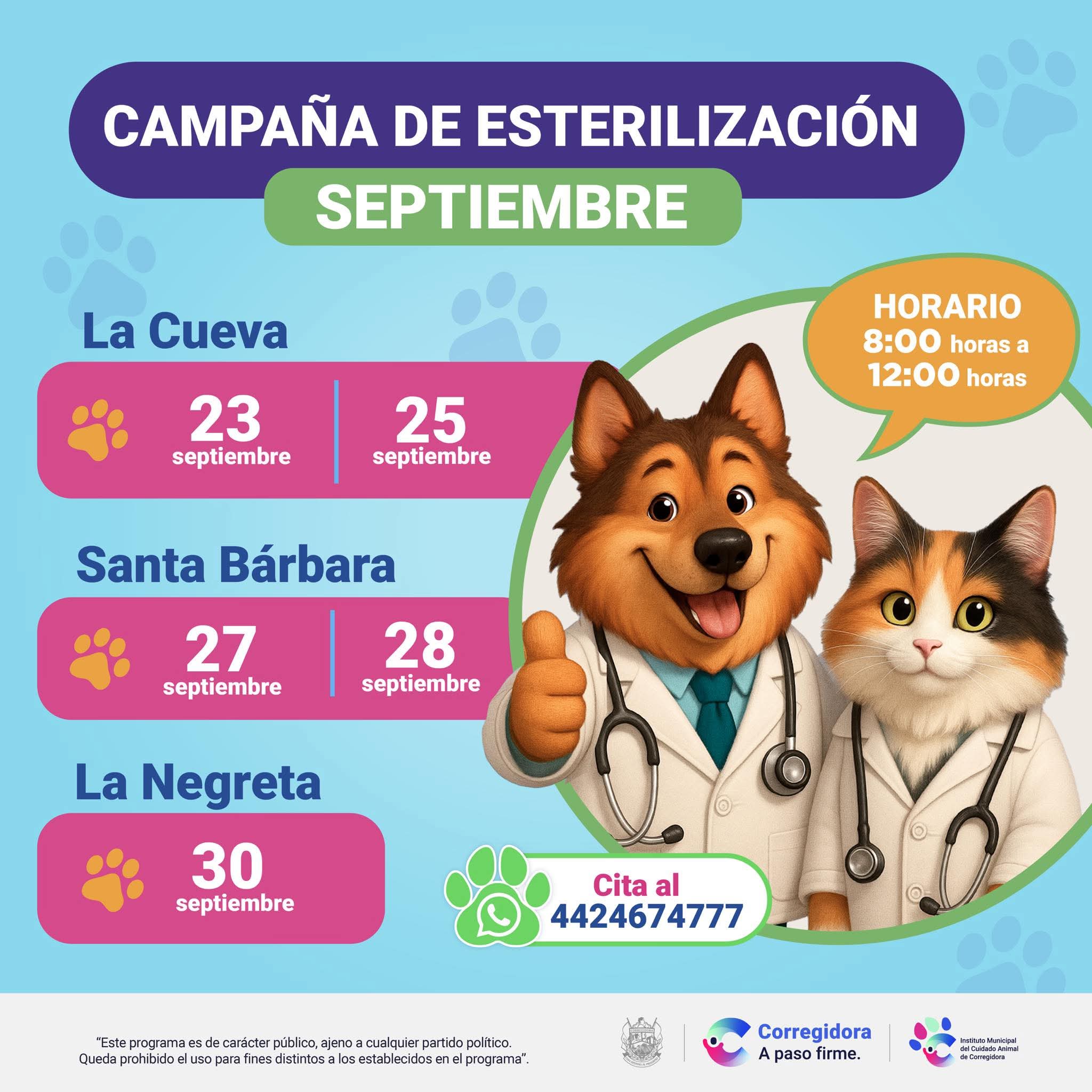 Unidad Móvil de Esterilización llegará a tu comunidad con la campaña “Esteriliza y Protege”