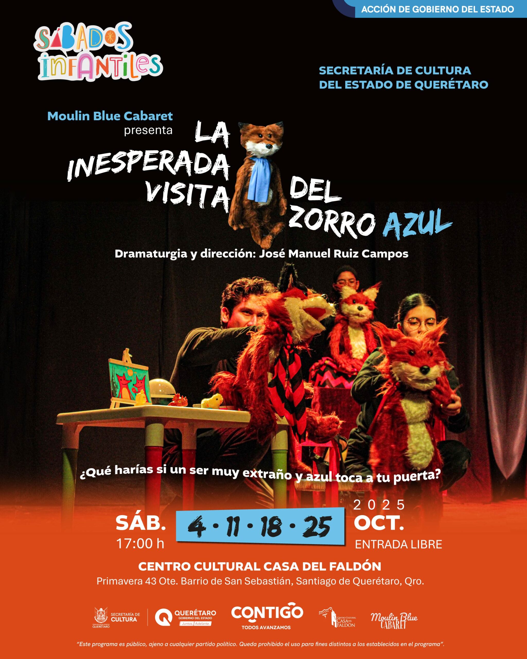 La Casa del Faldón recibe La Inesperada Visita del Zorro Azul