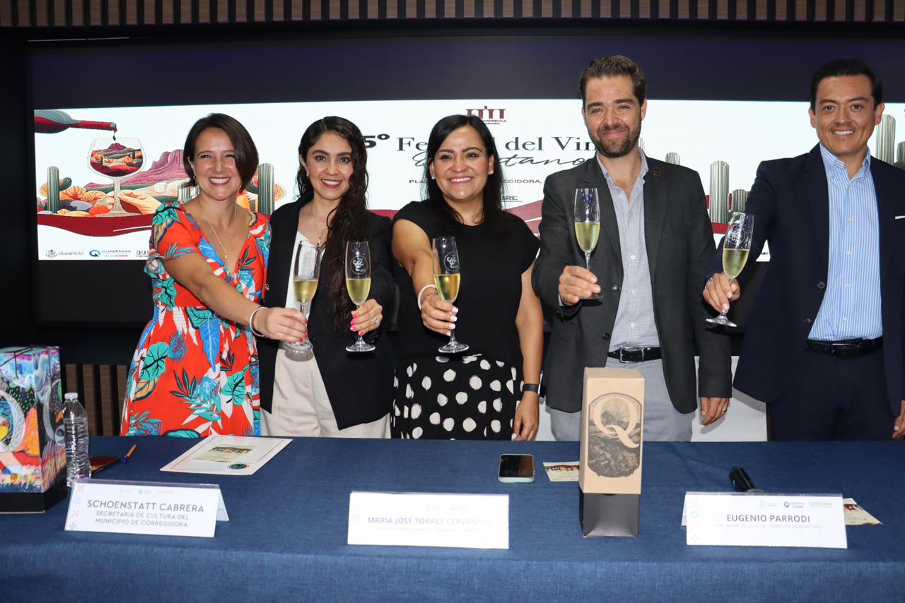Presentan la Quinta edición del Festival del Vino Queretano