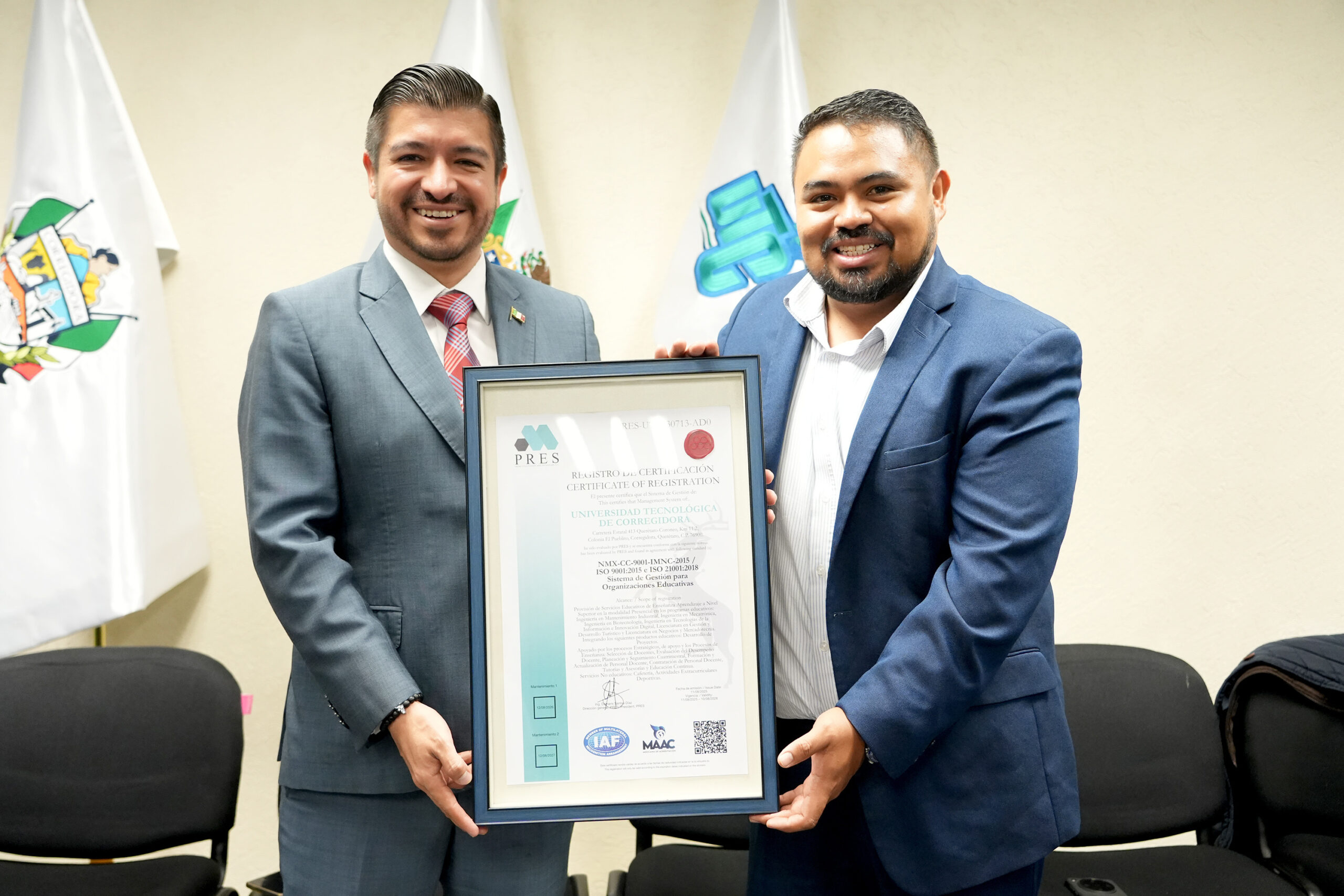 Recibe UTC certificación internacional por su sistema de gestión educativa