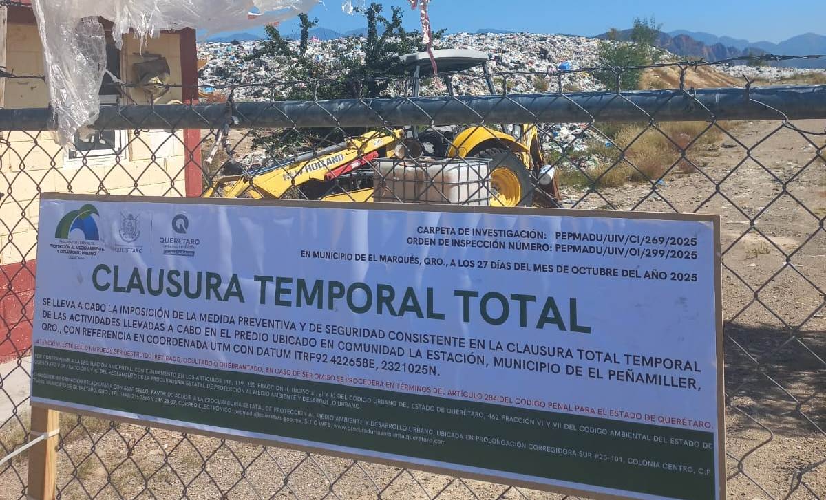 Clausura PEPMADU relleno sanitario de Peñamiller