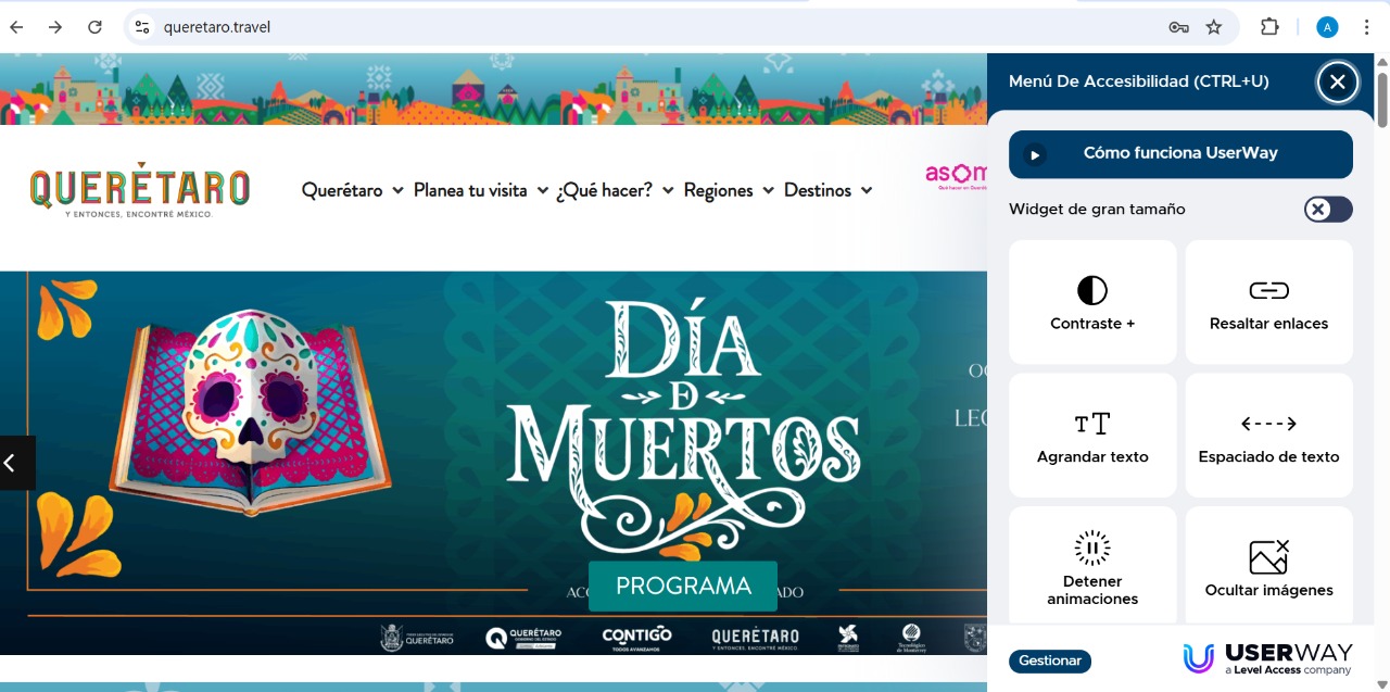 Incorpora SECTUR botón de accesibilidad en su portal oficial