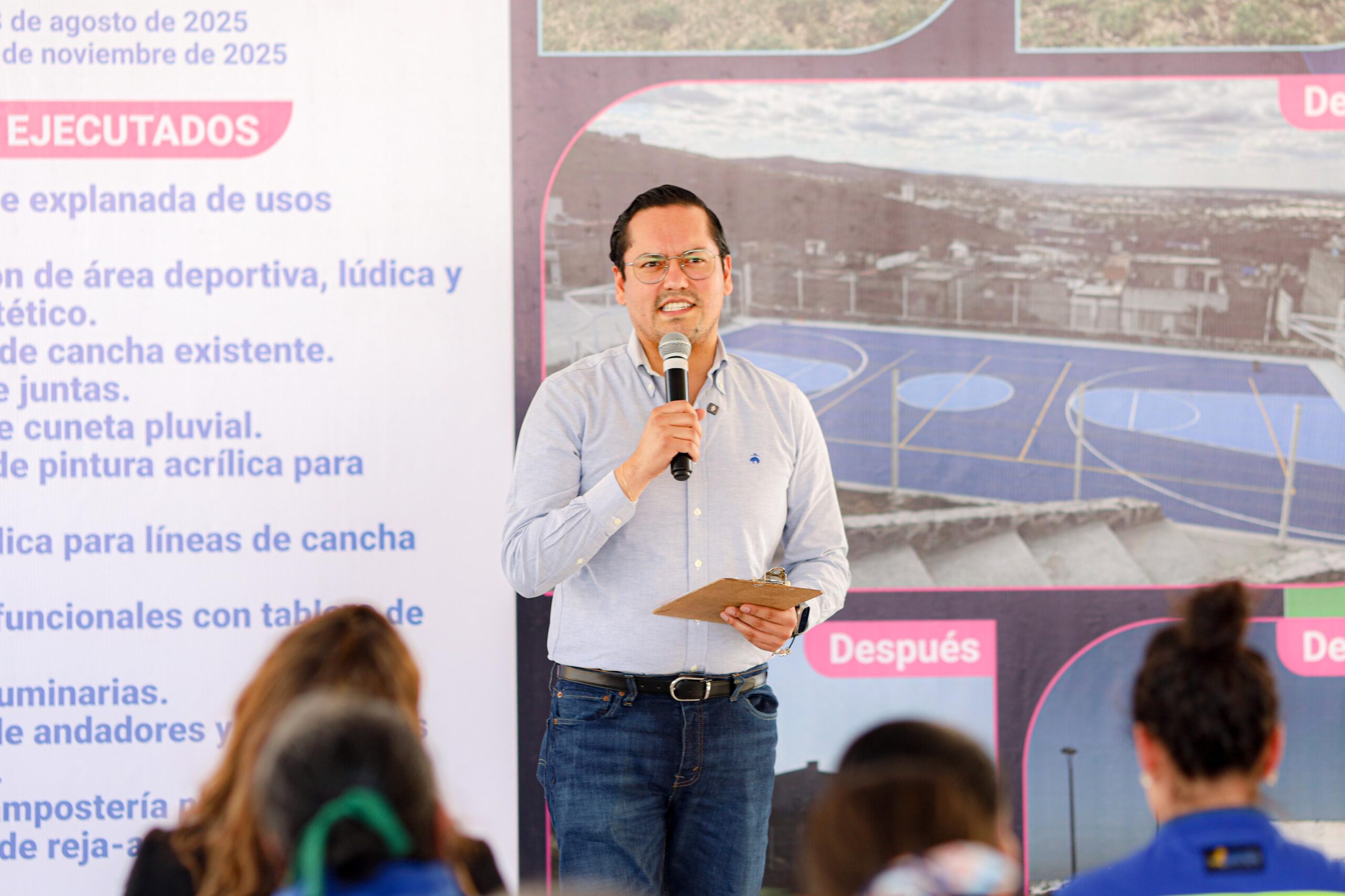 Chepe Guerrero inaugura parque y cancha en la colonia El Paraíso