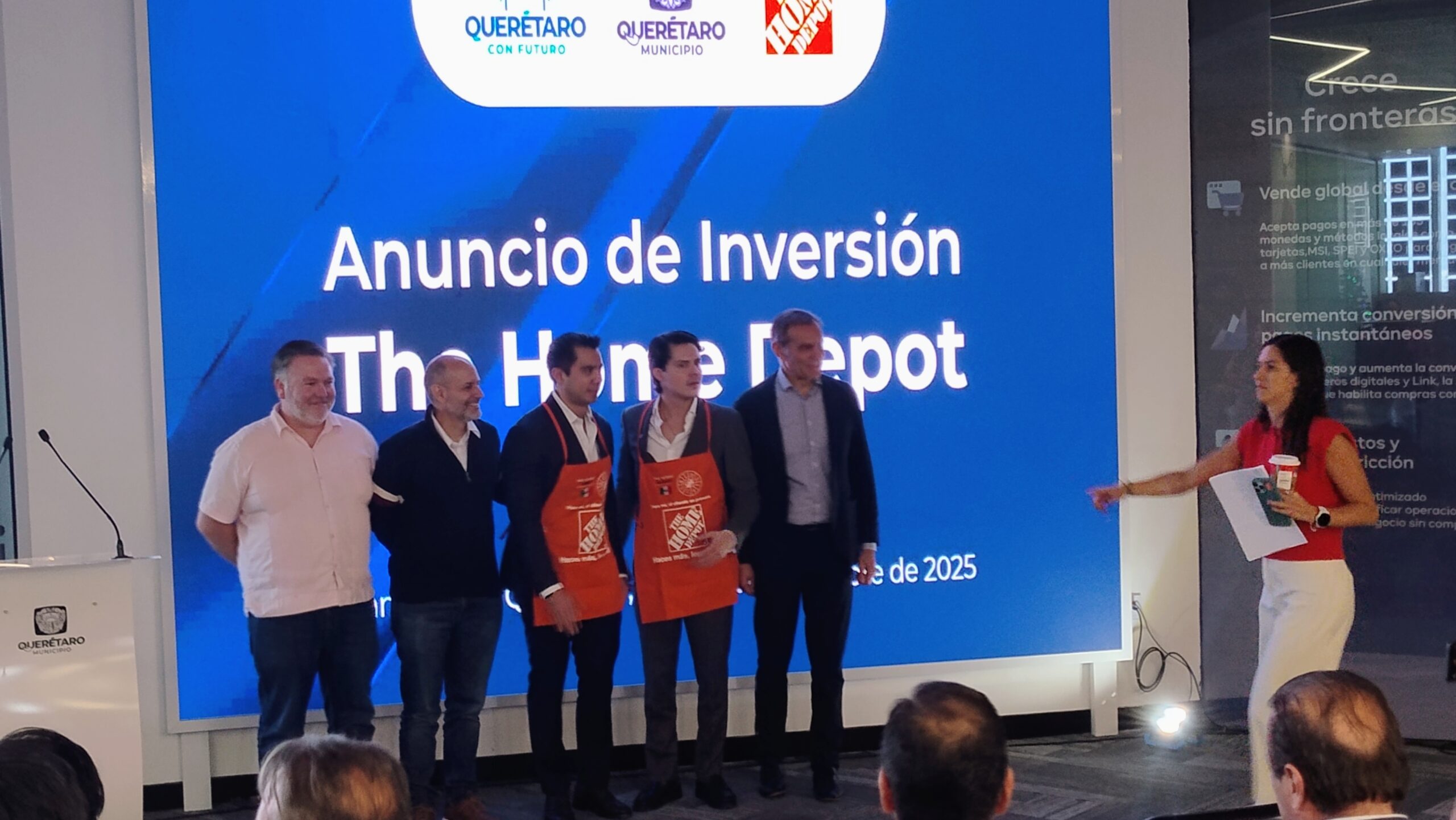 Home Depot anuncia nueva tienda en Querétaro; reconoce confianza, estabilidad y crecimiento económico de la ciudad