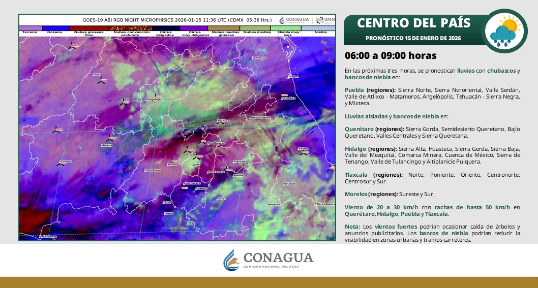 Frente frío 28 ocasionará lluvias fuertes a intensas, ambiente frío a gélidoy evento de Norte muy fuerte en distintas regiones de México
