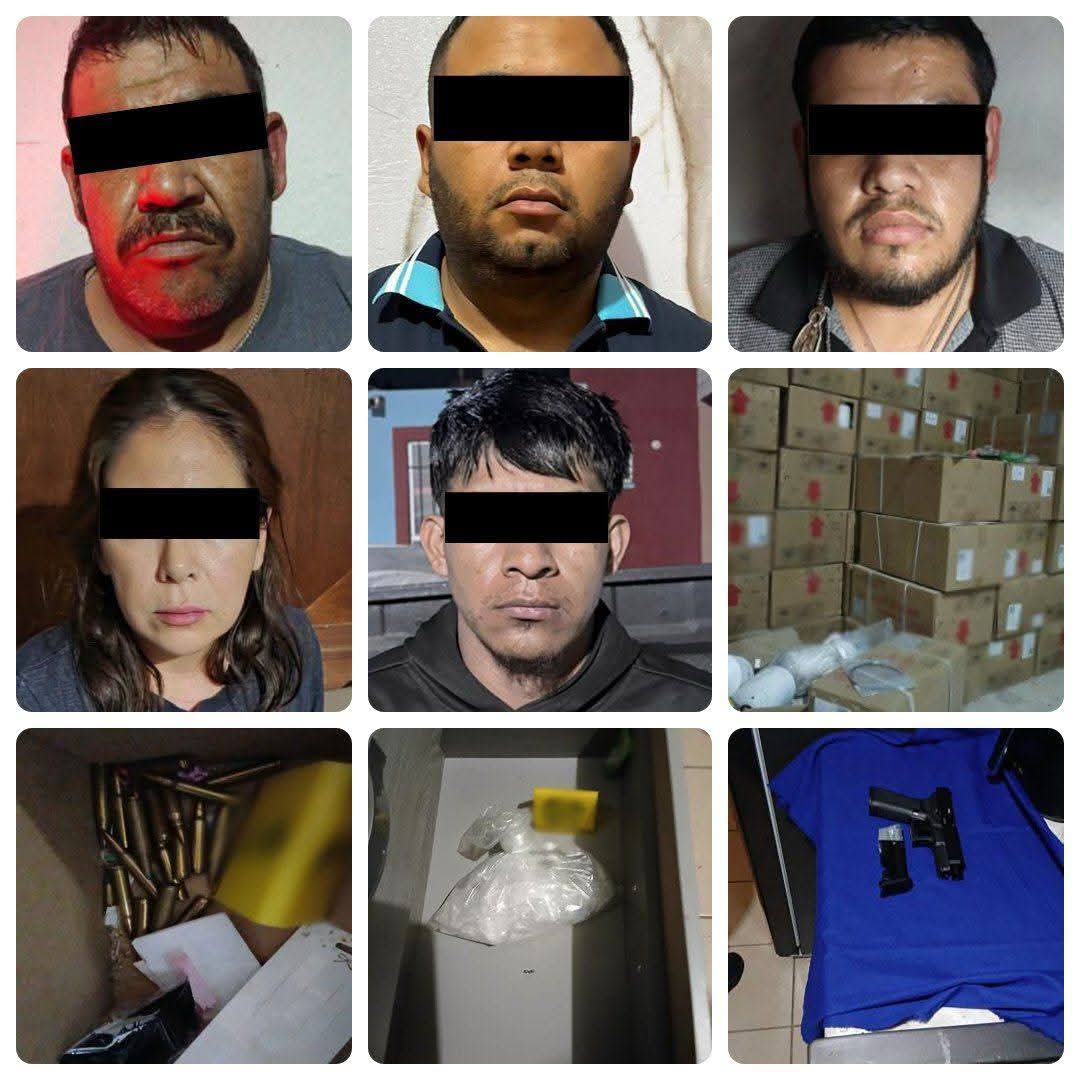 EN QUERÉTARO, FUERZAS FEDERALES DETIENEN A SEIS PERSONAS RELACIONADAS CON UNA CÉLULA DELICTIVA