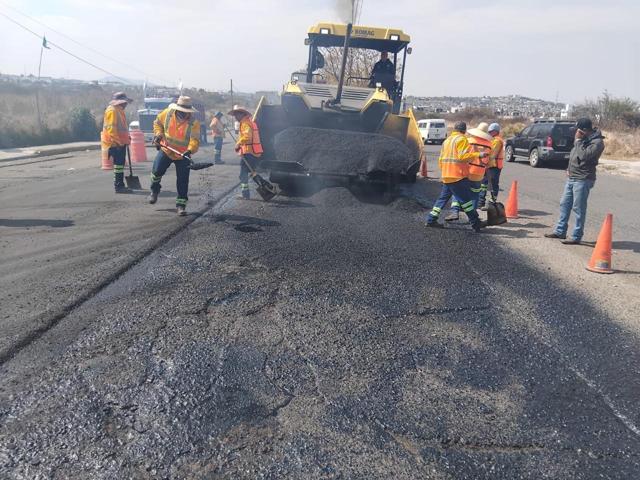 Realiza CEI reencarpetado de vialidades al sureste de San Juan del Río