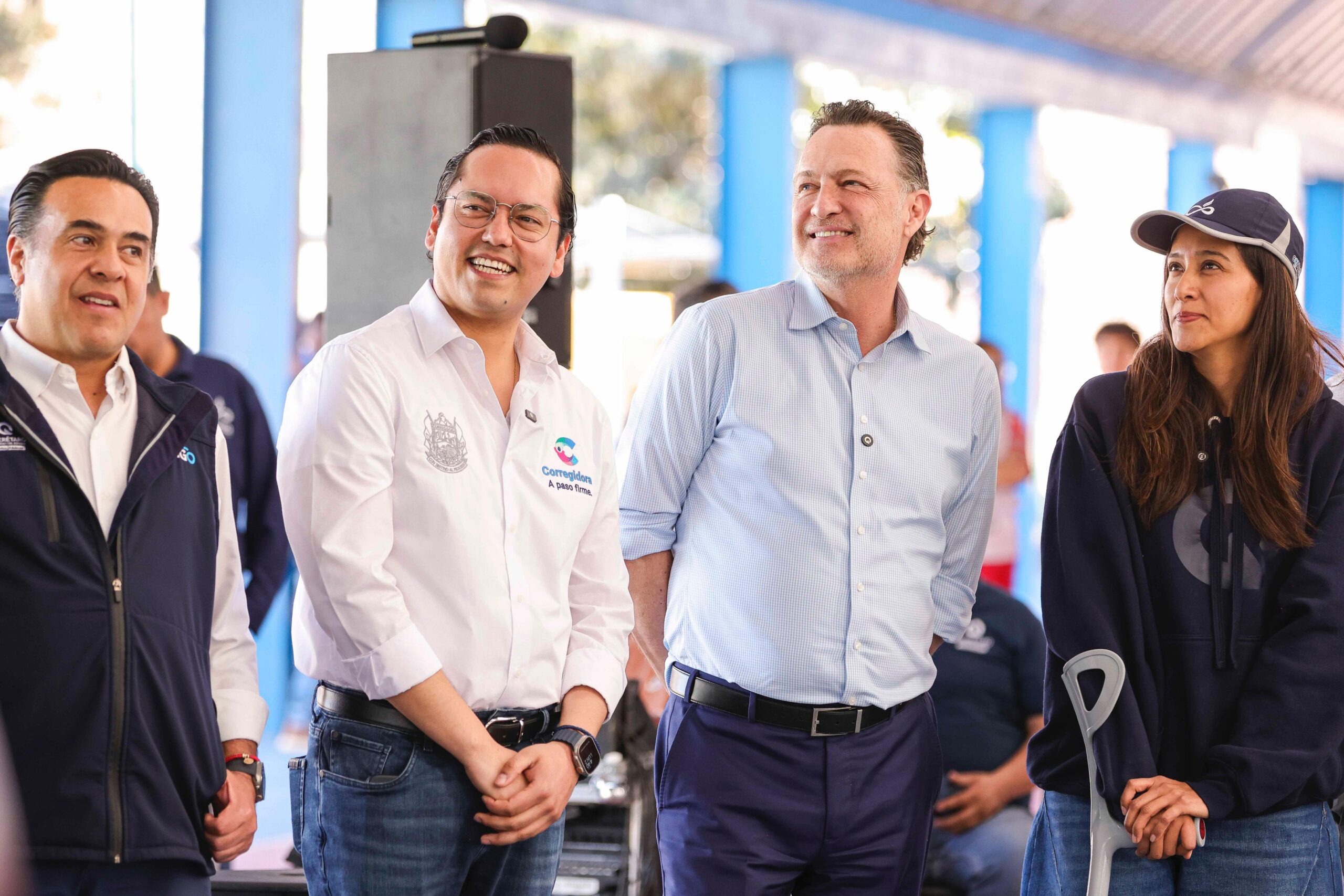 Mauricio Kuri y Chepe Guerrero entregan rehabilitación de cancha de futbol 11 en El Pueblito