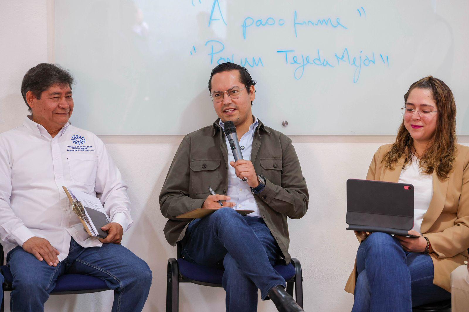 Chepe Guerrero se reúne con la Asociación de Colonos de Residencial Tejeda