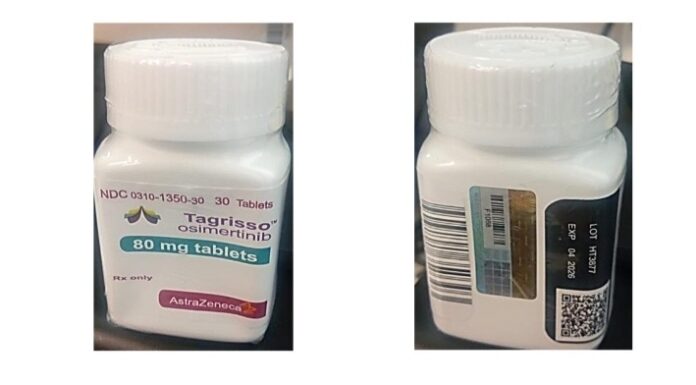 Emite COFEPRIS alerta sanitaria de medicamentos sobre la falsificación del producto Tagrisso