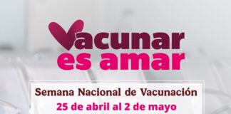 Invita SESA a la Semana Nacional de Vacunación 2026