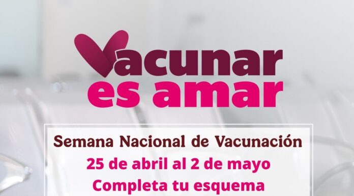 Invita SESA a la Semana Nacional de Vacunación 2026