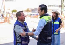Chepe Guerrero supervisa obra emergente por socavón en Blvd. De Las Américas