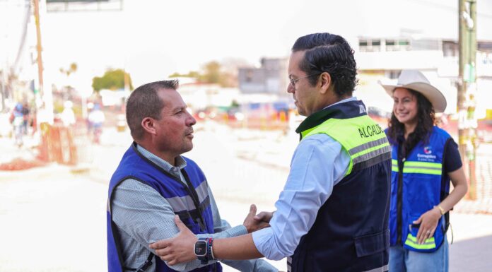 Chepe Guerrero supervisa obra emergente por socavón en Blvd. De Las Américas