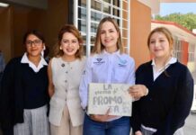 Encabezan Car Herrera de Kuri y Elena Arreguín de la Torre, la Entrega de Espacio Alimentario en Galeras