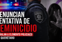 Denuncian presunta tentativa de feminicidio contra una mujer en Querétaro; señalan a elemento policiaco