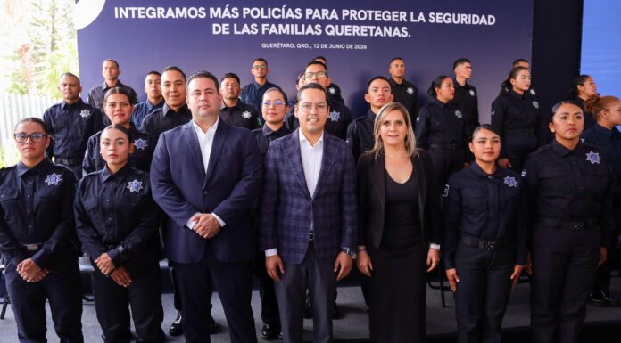 Chepe Guerrero da la bienvenida a 9 nuevos policías que fortalecerán la seguridad en Corregidora