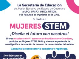 Abre SEDEQ convocatoria para Mujeres STEM+ 2026
