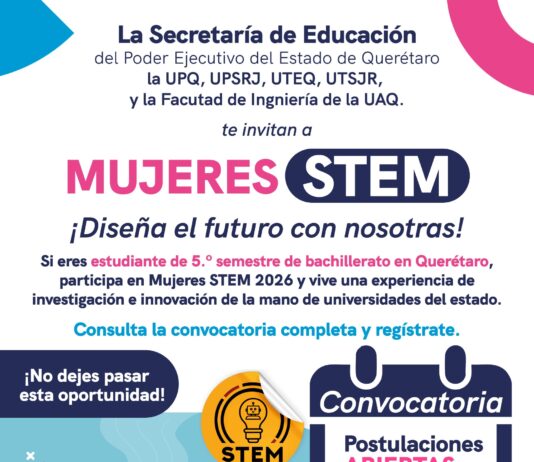 Abre SEDEQ convocatoria para Mujeres STEM+ 2026