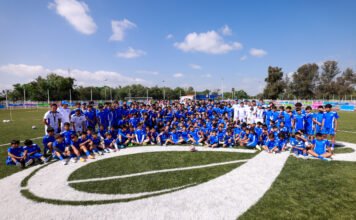 Convive Gobernador con participantes de la Clínica de Fútbol Indereq 2026