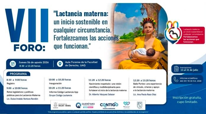 Invita SESA a participar en el VII Foro de Lactancia Materna 2026