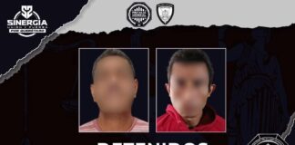 Catean inmueble en San Pedro Mártir; aseguran presuntos narcóticos y detienen a dos personas