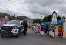 Brinda Seguridad y Protección Civil de Colón Resguardo a Columna de Peregrinas