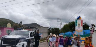 Brinda Seguridad y Protección Civil de Colón Resguardo a Columna de Peregrinas