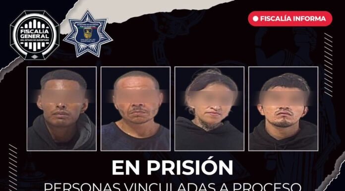 Cuatro personas son vinculadas a proceso por violento asalto a farmacia en San Juan del Río
