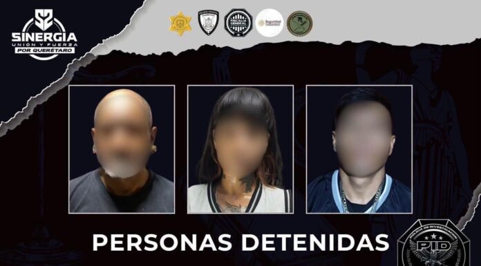 Cateos simultáneos de Sinergia dejan tres detenidos y más de 300 dosis de narcótico aseguradas en Querétaro