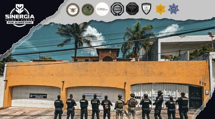 Aseguran más de 40 kilos de metanfetamina y casi 9 kilos de marihuana durante cateo en Juriquilla