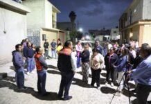 Supervisa Gaspar Trueba la Obra de Urbanización en Calle de Galeras