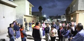 Supervisa Gaspar Trueba la Obra de Urbanización en Calle de Galeras