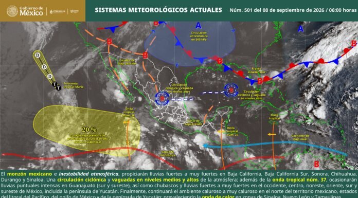 Prevén lluvias muy fuertes y posibles inundaciones en Querétaro