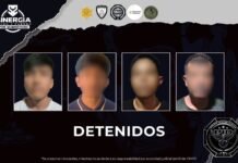 Cuatro detenidos y narcótico asegurado durante cateos en Querétaro
