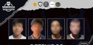 Cuatro detenidos y narcótico asegurado durante cateos en Querétaro