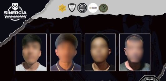 Cuatro detenidos y narcótico asegurado durante cateos en Querétaro