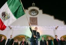 Chepe Guerrero encabeza el Grito de Independencia en Corregidora