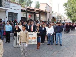 Encabeza Gaspar Trueba Desfile del 16 de Septiembre