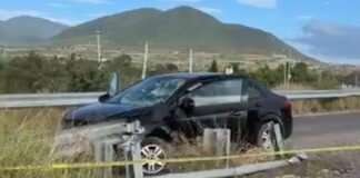 Muere prensada en choque de vehículo sobre la carretera a San Luis Potosí
