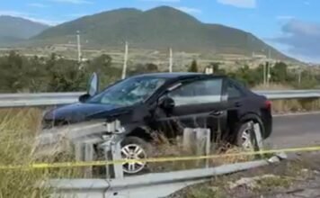 Muere prensada en choque de vehículo sobre la carretera a San Luis Potosí