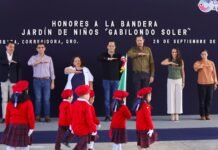 Chepe Guerrero encabeza Honores a la Bandera en Jardín de Niños “Gabilondo Soler”