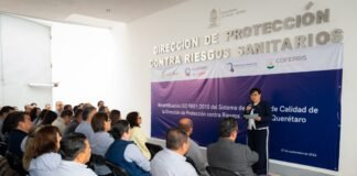 Fortalece Querétaro la protección contra riesgos sanitarios con certificación ISO 9001:2015